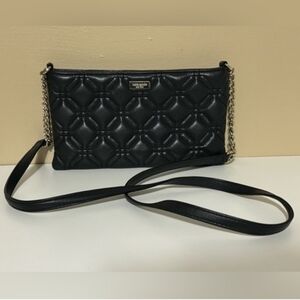 KARE SPADE -Black Quilted Crossbody Bag